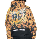 686 x Sublime 25/26 Sublime Anorak Jacket - Orange Tiedye Back
