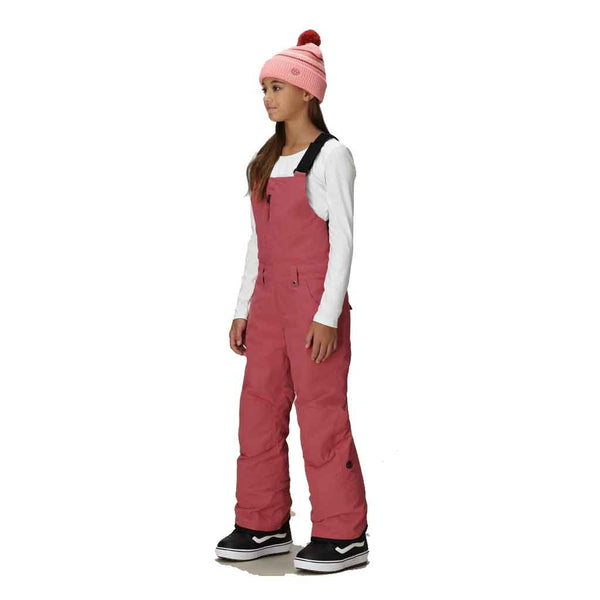 686 25/26 Girl's Sierra Insulated Bib - Rosewood