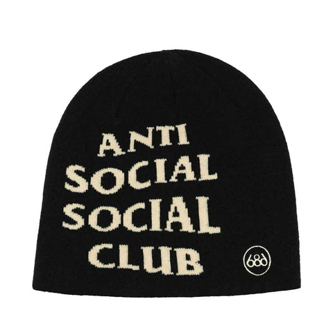 686 x Anti Social Social Club 25/26 Skully Beanie - Black