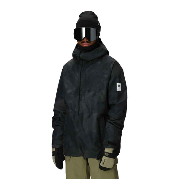 686 25/26 Gore Fragment Shell Anorak - Black Hemisphere