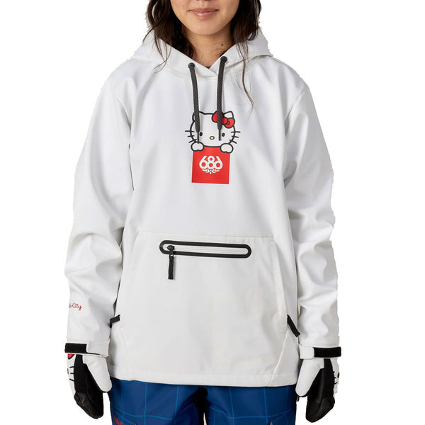 686 x Sanrio 25/26 Women's Aura Insulated Jacket - Hello Kitty White