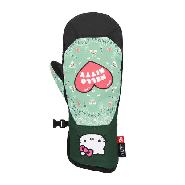 686 x Sanrio 24/25 Women's Revel Mitt - Hello Kitty Seaglass