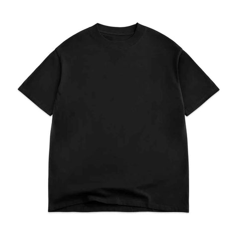 Cotton Collection 7.5oz Oversized Box Washed S/S Tee - Vintage Black