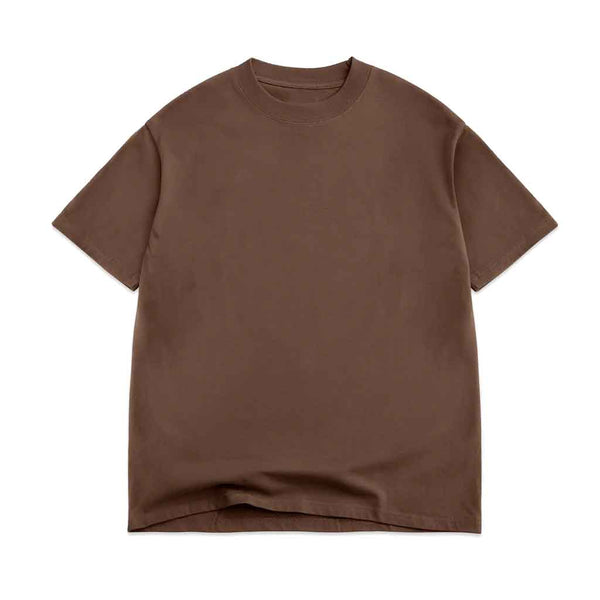 Cotton Collective 7.5oz Oversized Box Washed S/S Tee - Vintage Brown