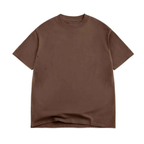 Cotton Collection 7.5oz Oversized Box Washed S/S Tee - Vintage Brown