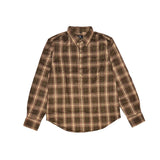 8VIII Plaid L/S Flannel - Brown
