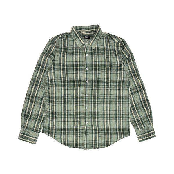 8VIII Plaid L/S Flannel - Green