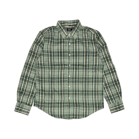8VIII Plaid L/S Flannel - Green