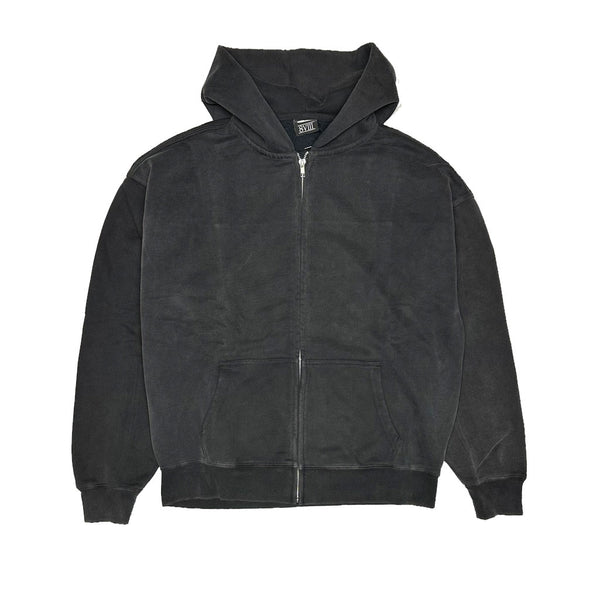 8VIII Eighty-8 Zip Hoodie - Washed Black
