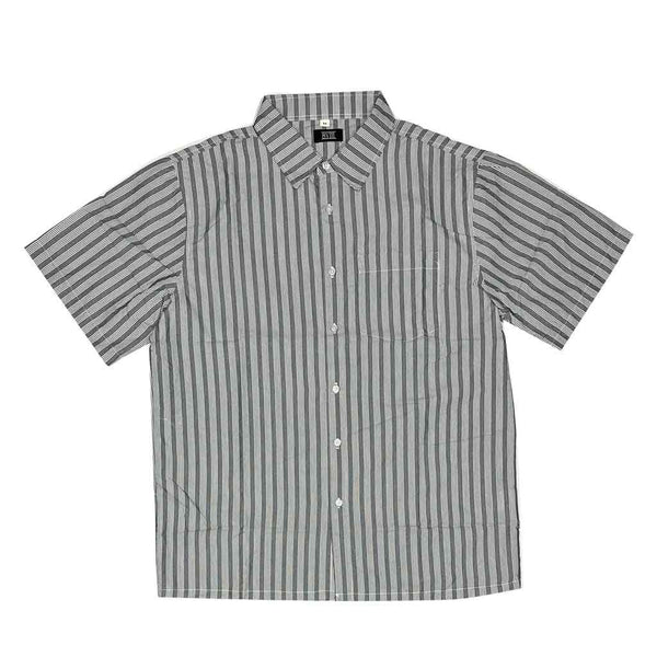 8VIII S/S Stripe Woven Shirt - Navy