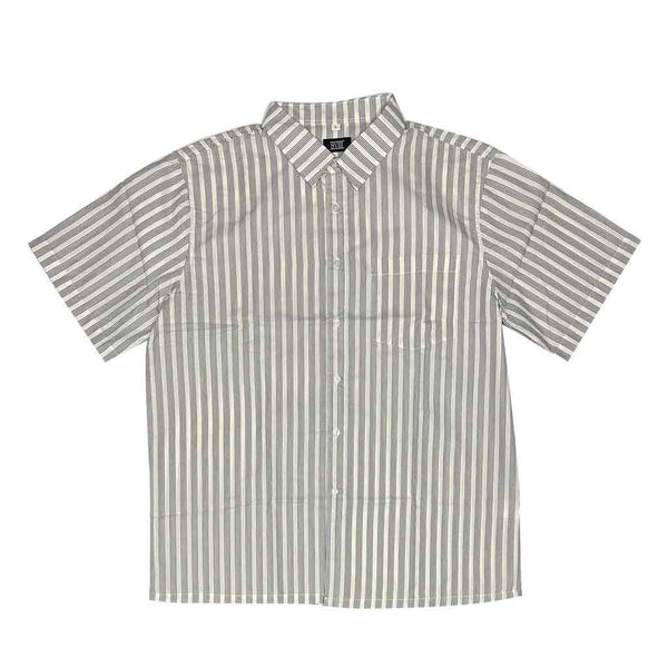 8VIII S/S Stripe Woven Shirt - White