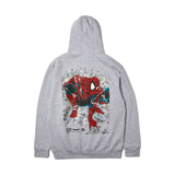 Huf x Spiderman Arachknight FZ Hoodie - Heather Grey Back