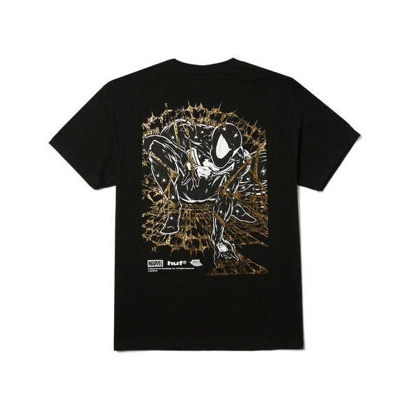Huf x Spiderman Arachknight Gold  S/S Tee - Black