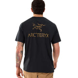 Arc'teryx Kragg SL Cotton Bird Word Shirt S/S Tee - 24K Black BACK