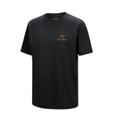 Arc'teryx Kragg SL Cotton Bird Word Shirt S/S Tee - 24K Black FRONT