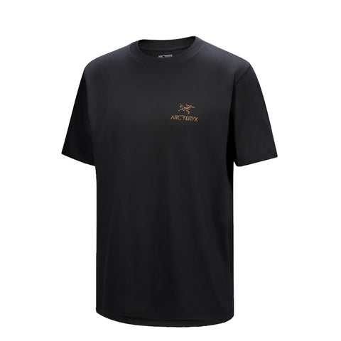 Arc'teryx Kragg SL Cotton Bird Word Shirt S/S Tee - 24K Black FRONT