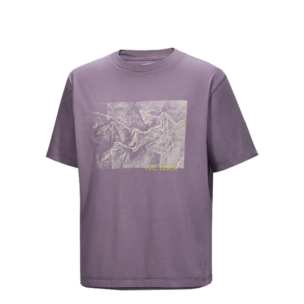 Arc'teryx Kragg Cotton Lithographica S/S Tee - Lt Moondrop 1
