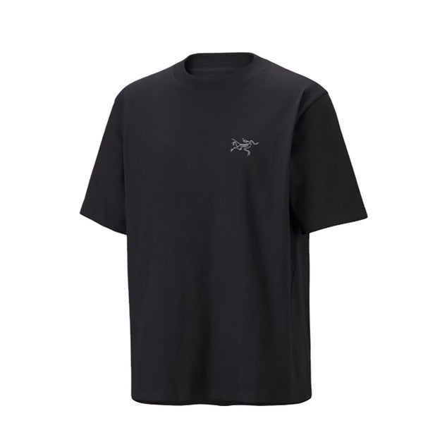 Arc'teryx Kragg Cotton Emblem Crew Neck SS Tee- Black -front-