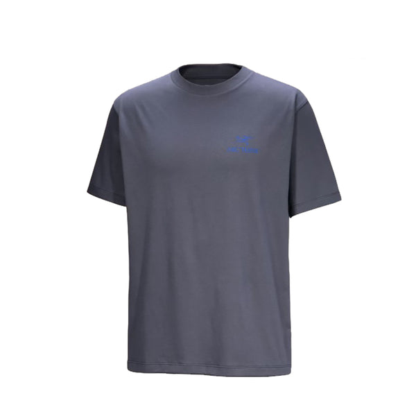 Arc'teryx Kragg SL Cotton Bird Word Shirt S/S Tee - Dk Stratus / Fluidity FRONT