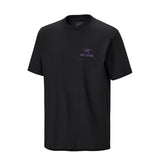 Arc'teryx Kragg SL Cotton Jug SS Tee- Black / Violectric -front-