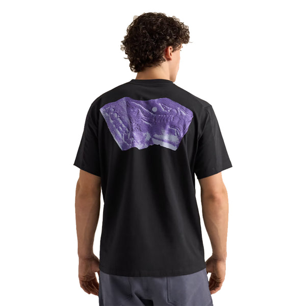 Arc'teryx Kragg SL Cotton Jug SS Tee- Black / Violectric -back-