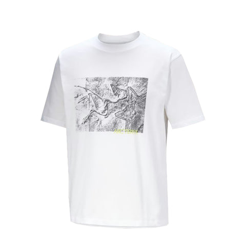 Arc'teryx Kragg Cotton Lithographica S/S Tee - White Light FRONT