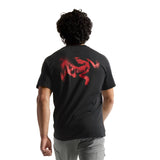 Arc'teryx Kragg SL Cotton Blurred Bird S/S Tee - Black/Dynasty BACK