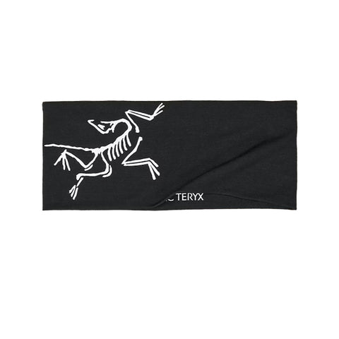 Arc'teryx Satoro Merino Headband - Black / Arctic Silk FRONT