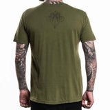 Affliction Angels S/S Tee - Military Green Back
