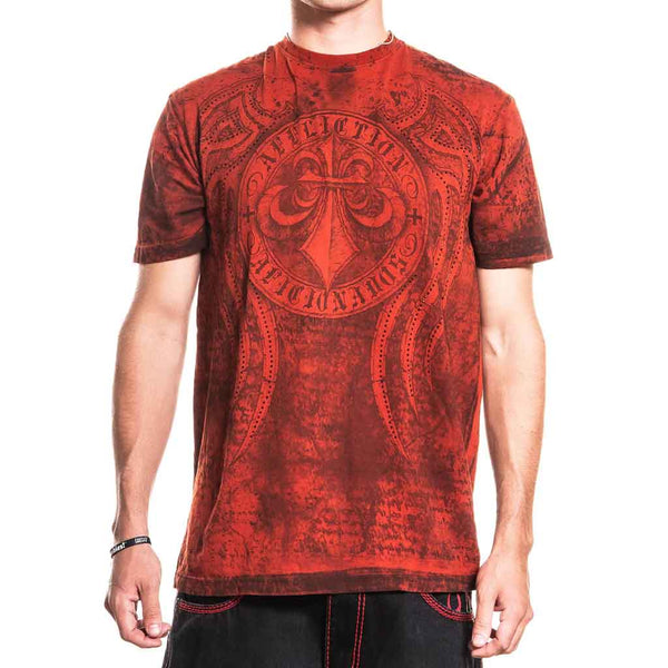 Affliction Awakening S/S Tee - Red Orchid