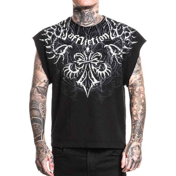 Affliction Skeleton Muscle Tee - Black