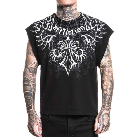 Affliction Skeleton Muscle Tee - Black