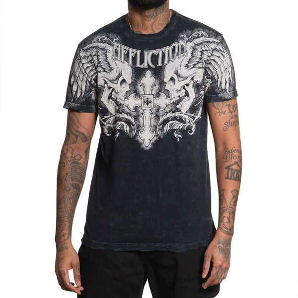 Affliction Winged Up  S/S Tee - Black