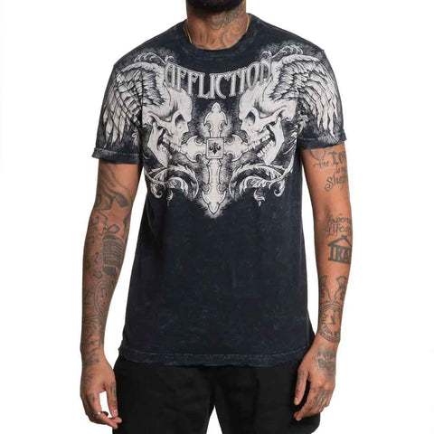 Affliction Winged Up  S/S Tee - Black