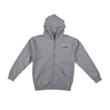 Krooked New Tricks Zip Hoodie - Grey Heather Front