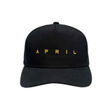 April EMB Snapback - Black/Gold Yellow Front