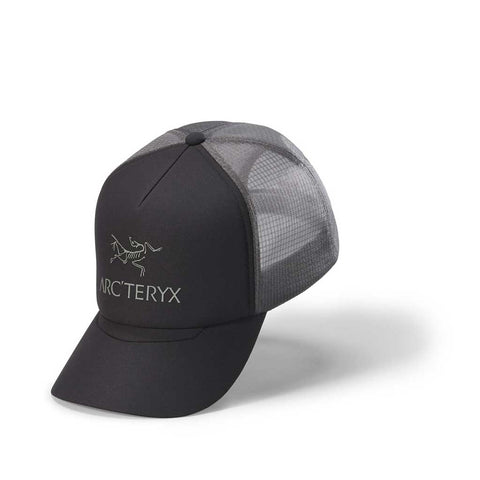 Arcteryx Bird Word Trucker Curved  Hat - Black/Graphite