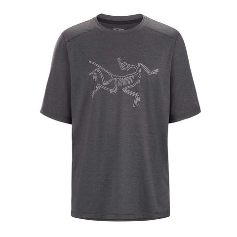 Arcteryx Cormac Logo Shirt S/S Tee - Black Heather