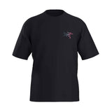 Arcteryx Kragg Cotton Logo S/S - Black/Multi front