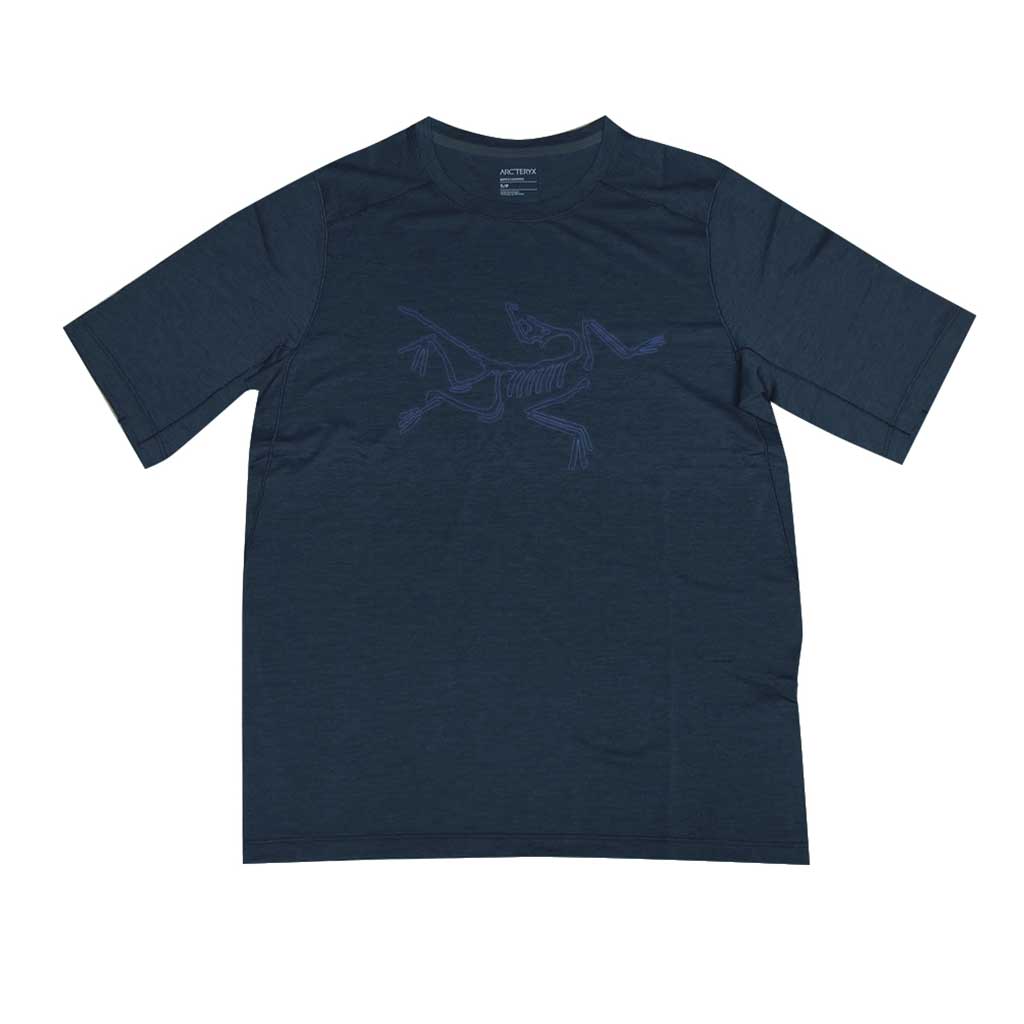 Arcteryx Cormac Logo Shirt S/S Tee - Black Sapphire Heather | Boarders