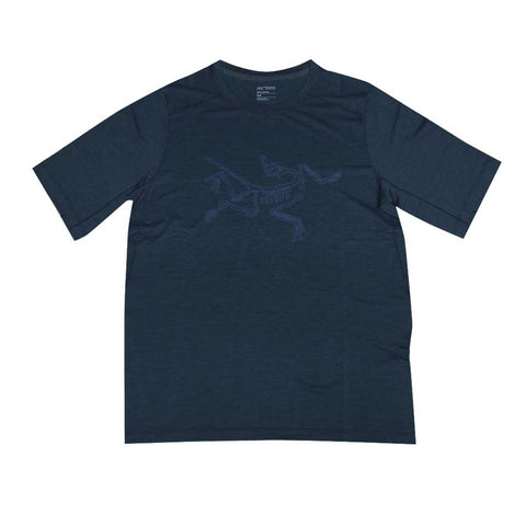 Arcteryx Cormac Logo Shirt S/S Tee - Black Sapphire Heather