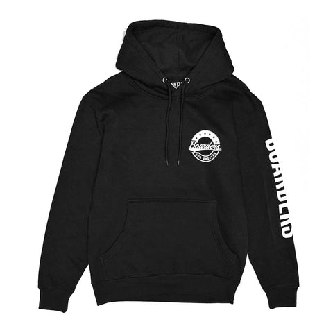 Boarders Star Crest Sleeve Hit Hoodie II - Black