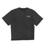 Boarders Script Washed S/S Tee - Washed Black
