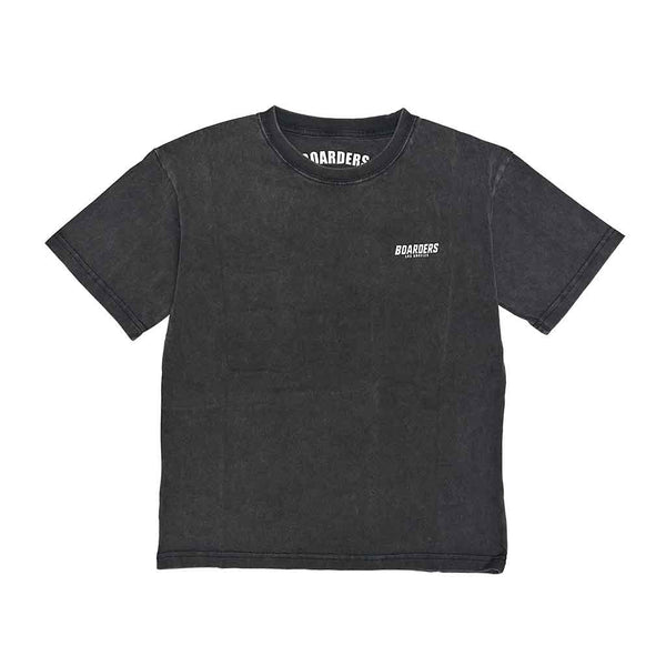 Boarders Youth Oval Washed S/S Tee - Washed Black