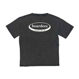 Boarders Youth Oval Washed S/S Tee - Washed Black ack