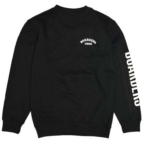 Boarders Bold Arch Crewneck - Black Front