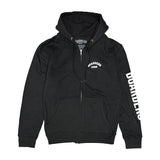 Boarders Bold Arch Full Zip Hoodie - Black Front