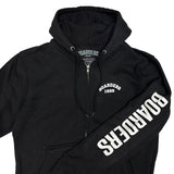 Boarders Bold Arch Full Zip Hoodie - Black Logo