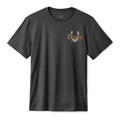 Brixton x Coors Luck S/S Tee - Black Front