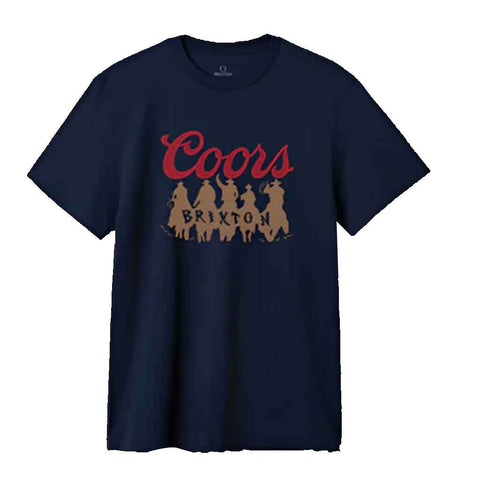 Brixton x Coors Bandit S/S Tee - Navy